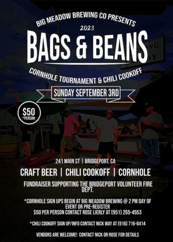 Bags & Beans Cornhole Tournament & Chili Cookoff