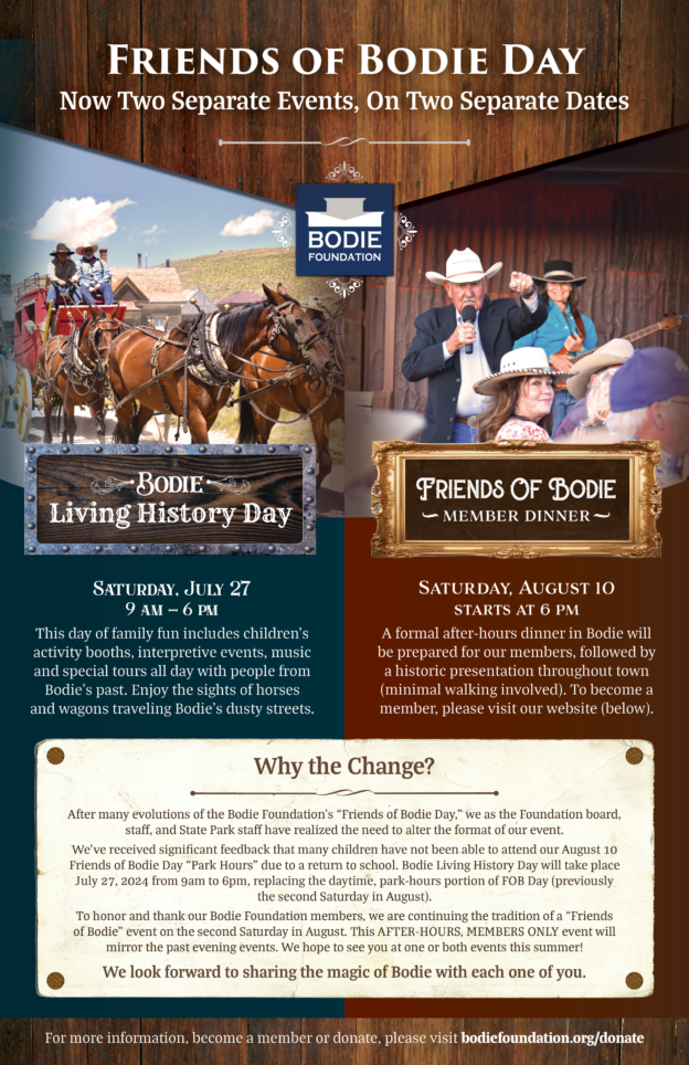 Friends of Bodie Day: Now two events