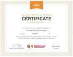 We did it! National Firewise USA program certificate of recognition